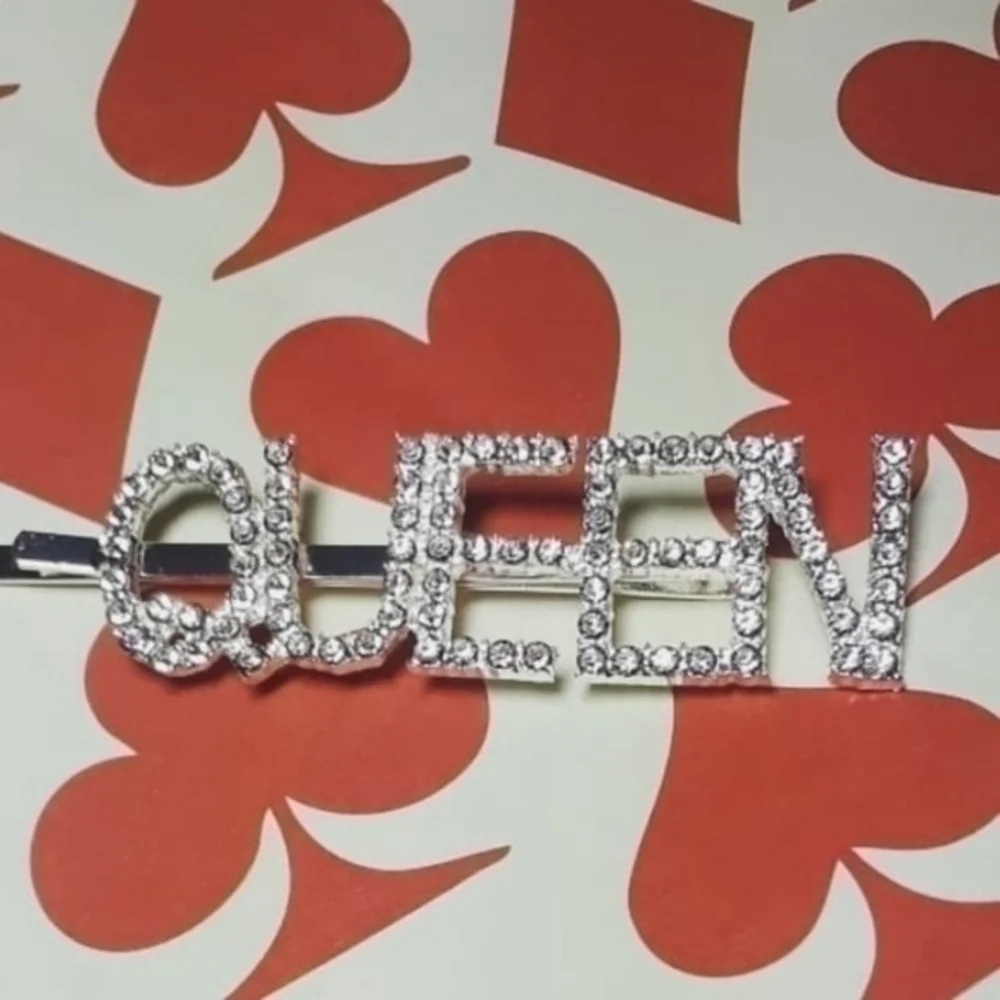 ☄QUEEN CZ ICY HAIR PIN-Silver